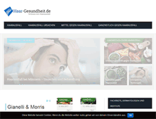Tablet Screenshot of haar-gesundheit.de